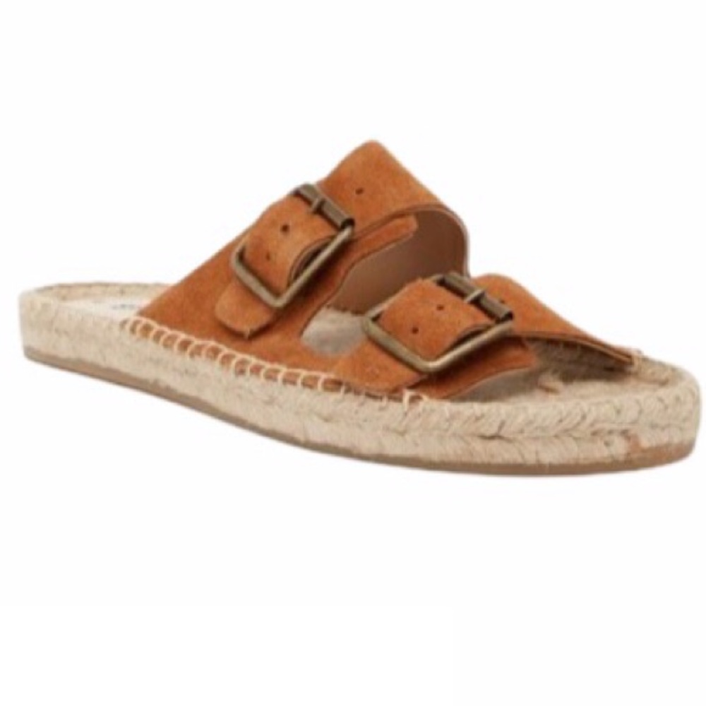 Soludos Tan Elba Double Buckle Espadrille Sandals